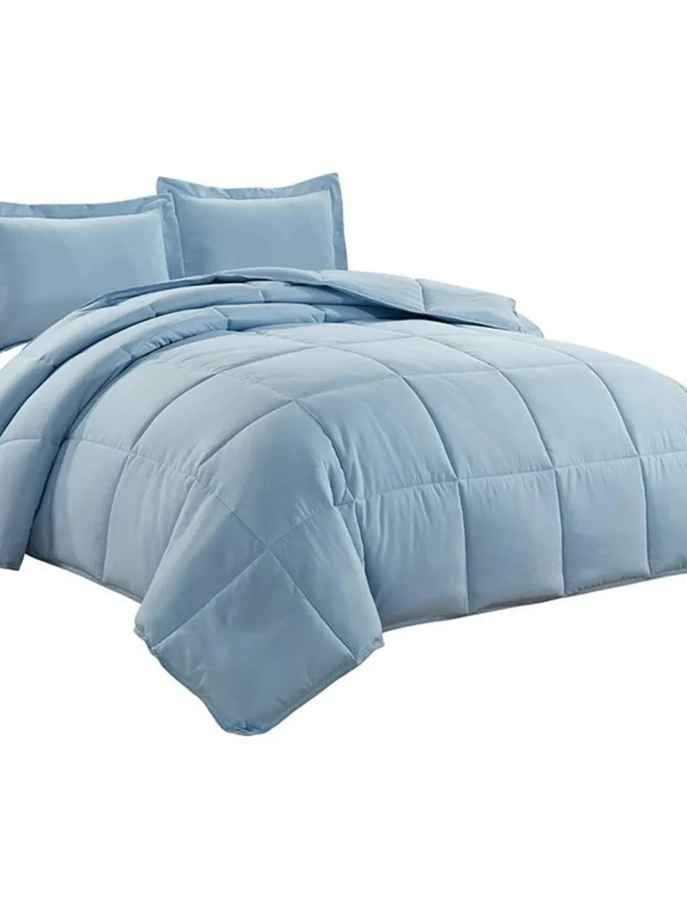 Light Blue Down Alternative Twin 2 pieceComforter Set